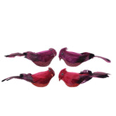 Decoris Clip-On Foam Bird with Glitter 12cm - 2 Assorted Colours